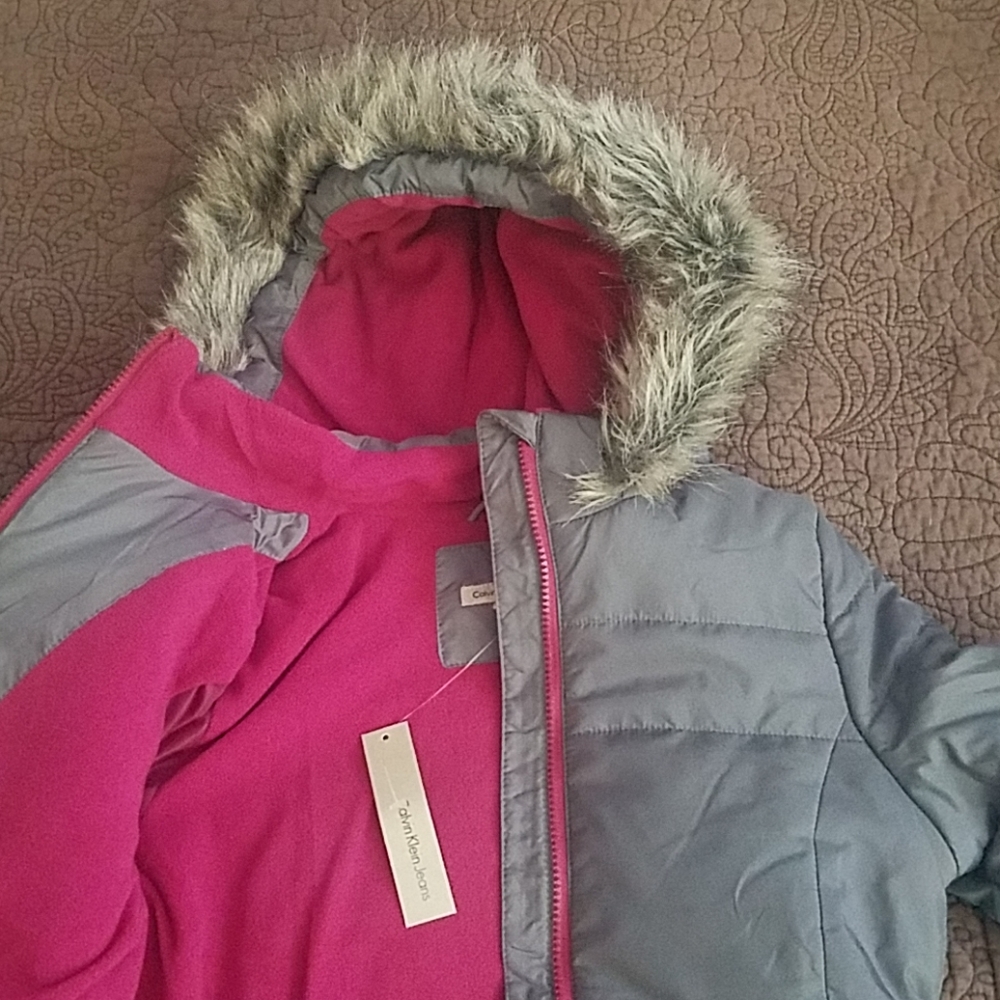 Little girls Calvin Klein winter coat